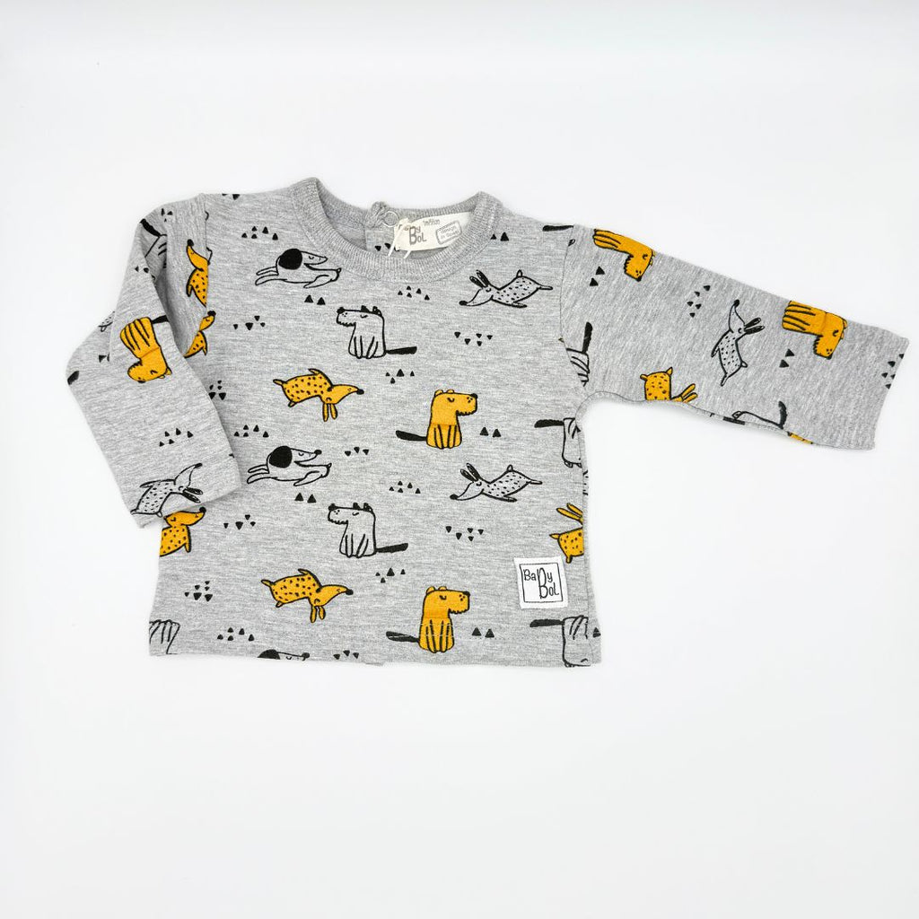 Conjunto 2 piezas Perritos mostaza
