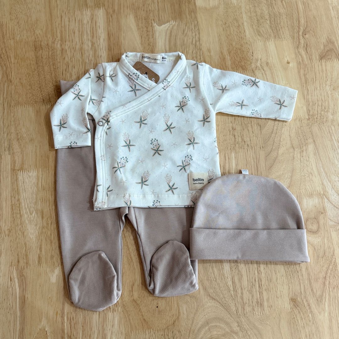 Conjunto Primera Puesta Estel con gorrito