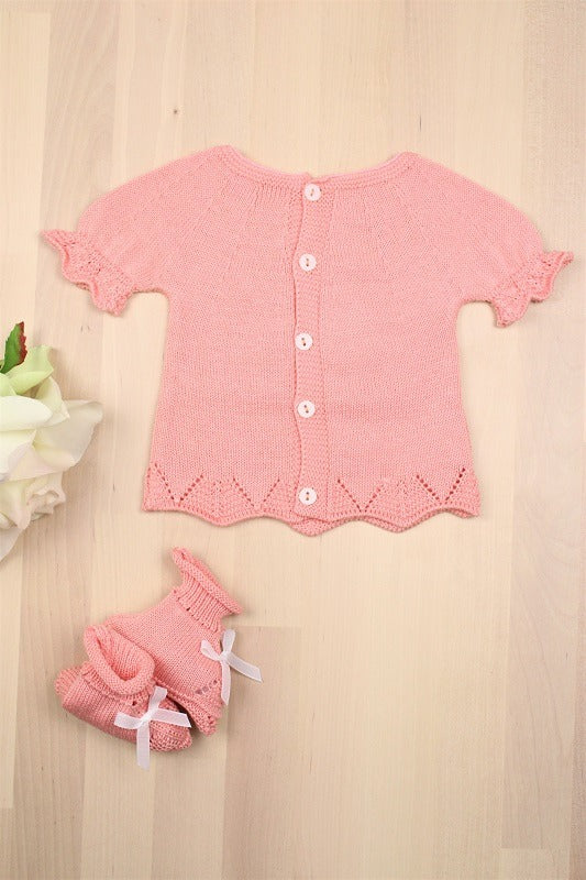 Conjunto 4 piezas LUNARES papaya