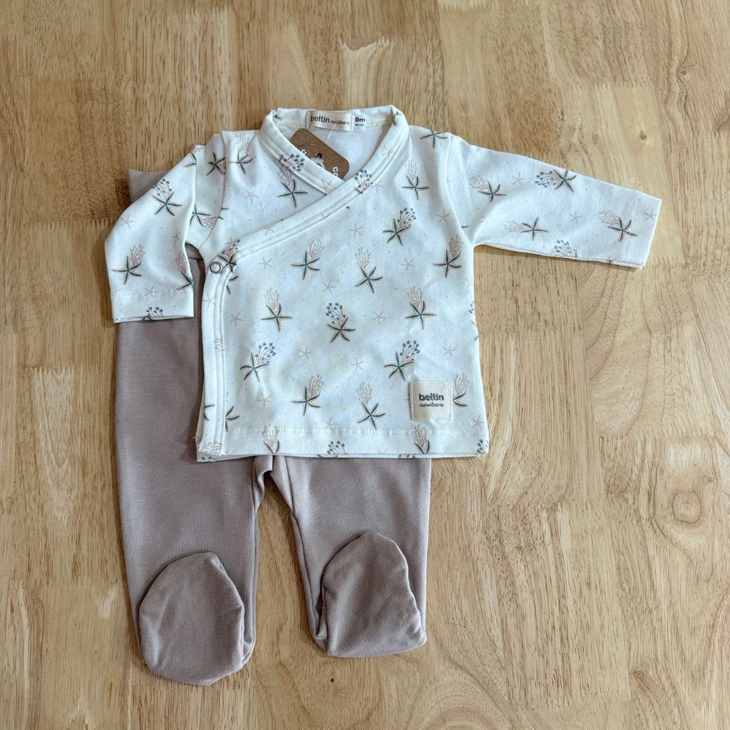 Set Primera Puesta Estel con gorrito y arrullo