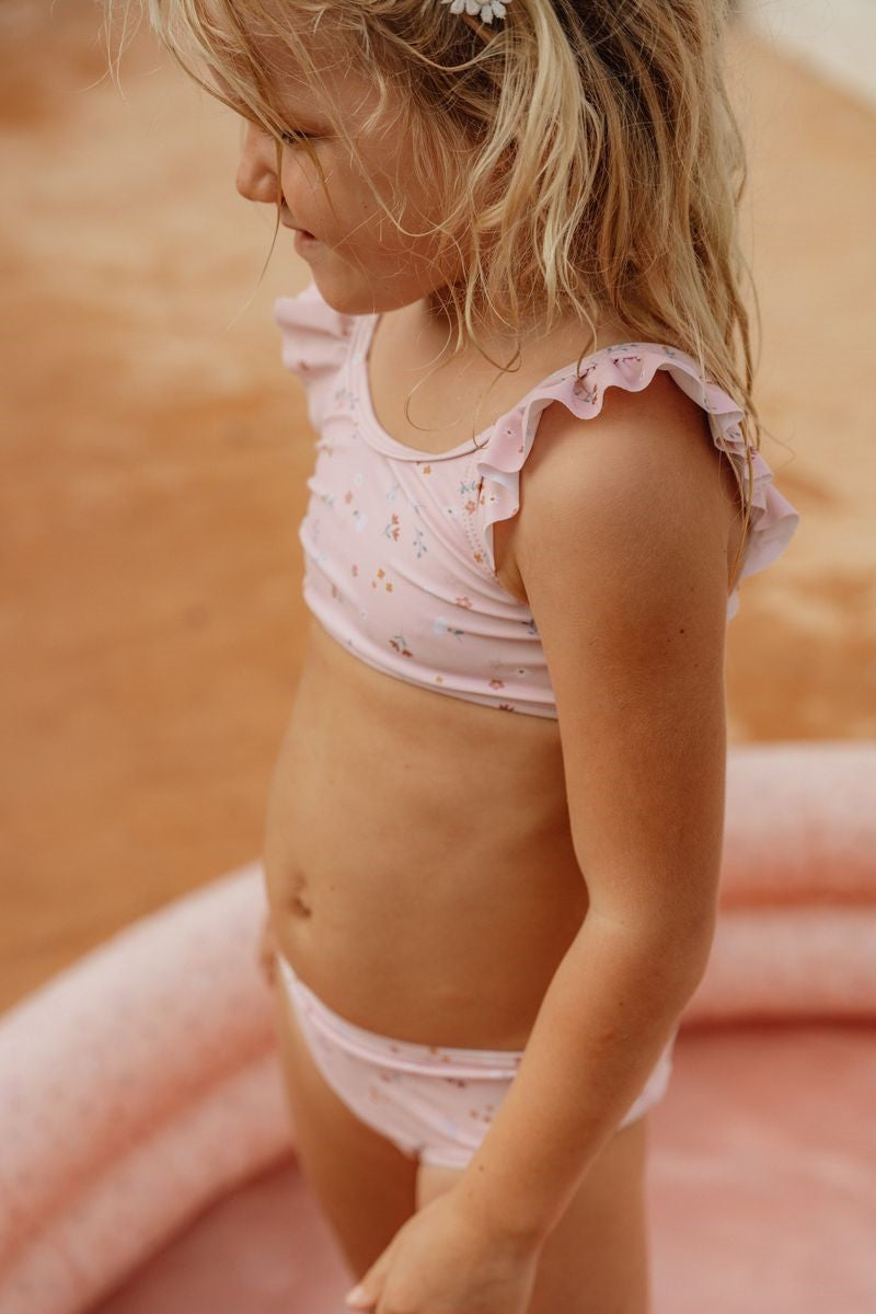 Bikini Volantes Flores Rosas
