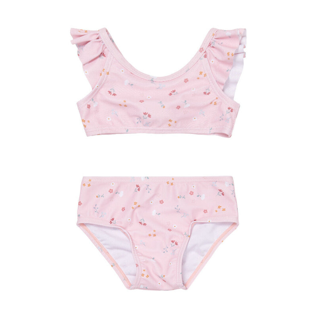 Bikini Volantes Flores Rosas