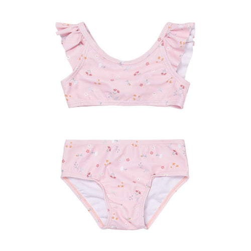 Bikini Volantes Flores Rosas