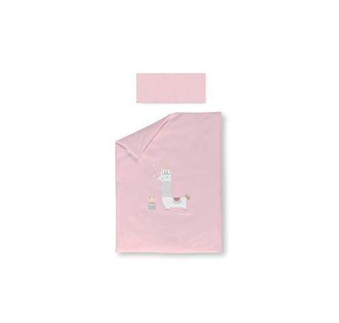 Funda nórdica + Funda Almohada cuna 70x40 Llamas Lila