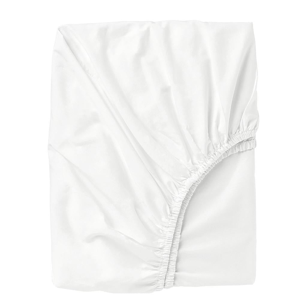 Sábana bajera minicuna algodón 100% blanca