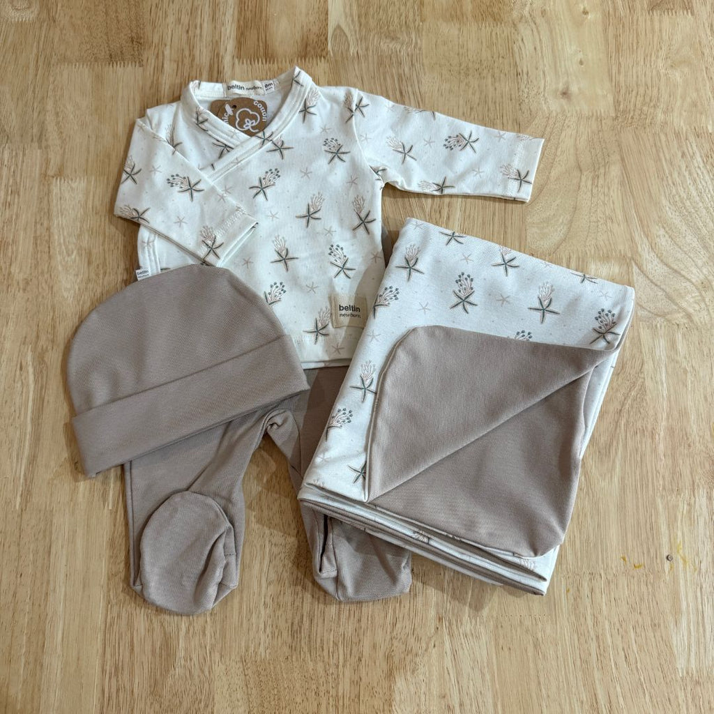 Conjunto Primera Puesta Estel con gorrito