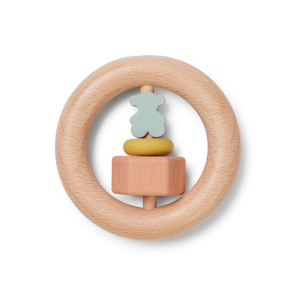 Sonajero de silicona y madera Tous